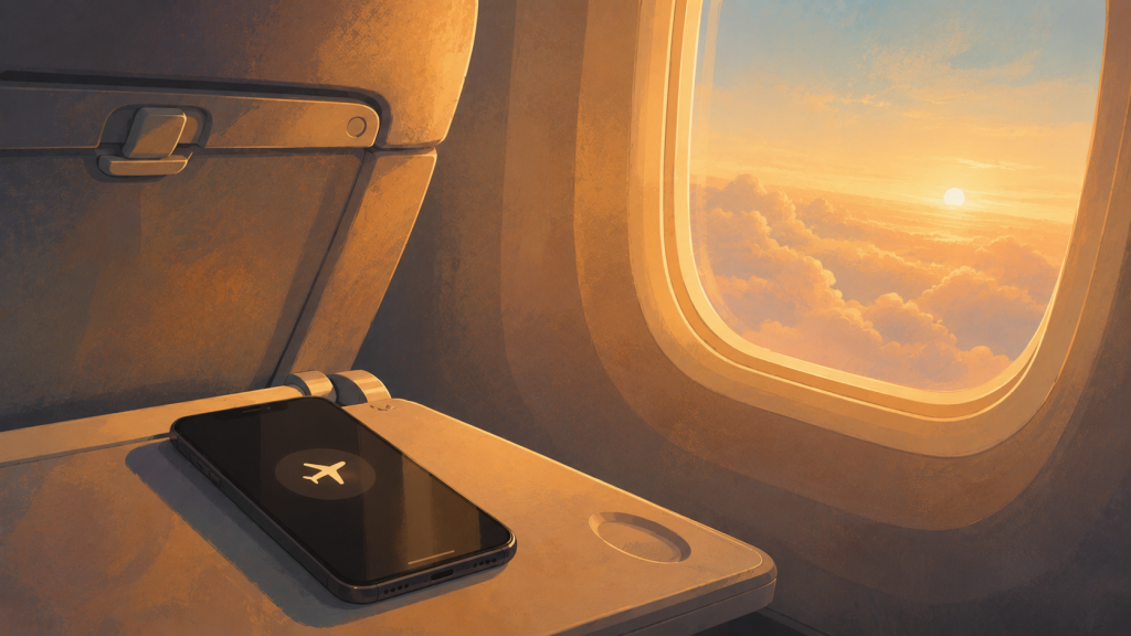 Pause on the plane